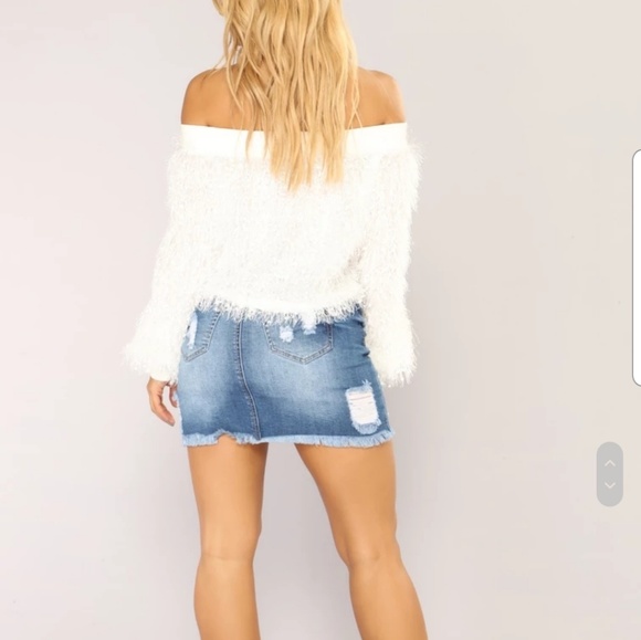 denim blvd los angeles Dresses & Skirts - DENIM BLUD LOS ÁNGELES MINI JEAN SKIRT SZ LARGE